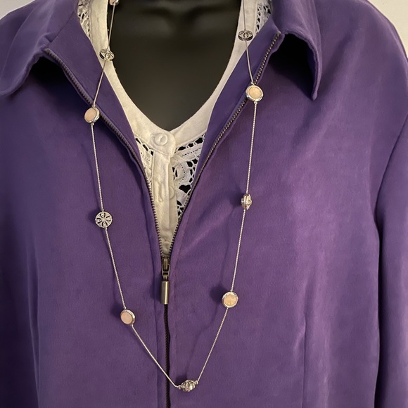 LIGHTWEIGHT SUEDE ZIPPERED JACKET - Picture 2 of 11